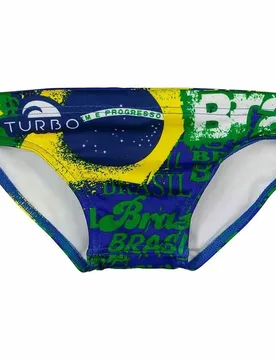 Happy Brasil Swimming Brief Multicolor 7-8 Years Boys - TURBO - FashionsVida