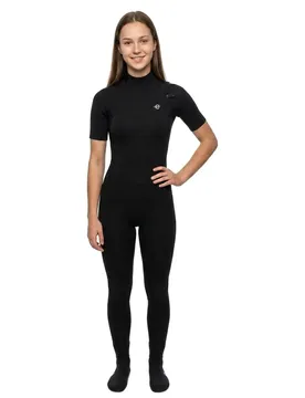 Combinaison En Néoprène à Manches Courtes Avec Fermeture éclair Sur La Poitrine Peahi Yulex1 2.2 Mm Black MT