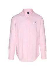Camicia di lino Custom Fit rosa XXL