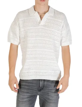 Herren Polo Weiß 488229