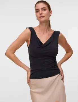 Top drapeado de mujer manga sisa - Vero Moda - FashionsVida