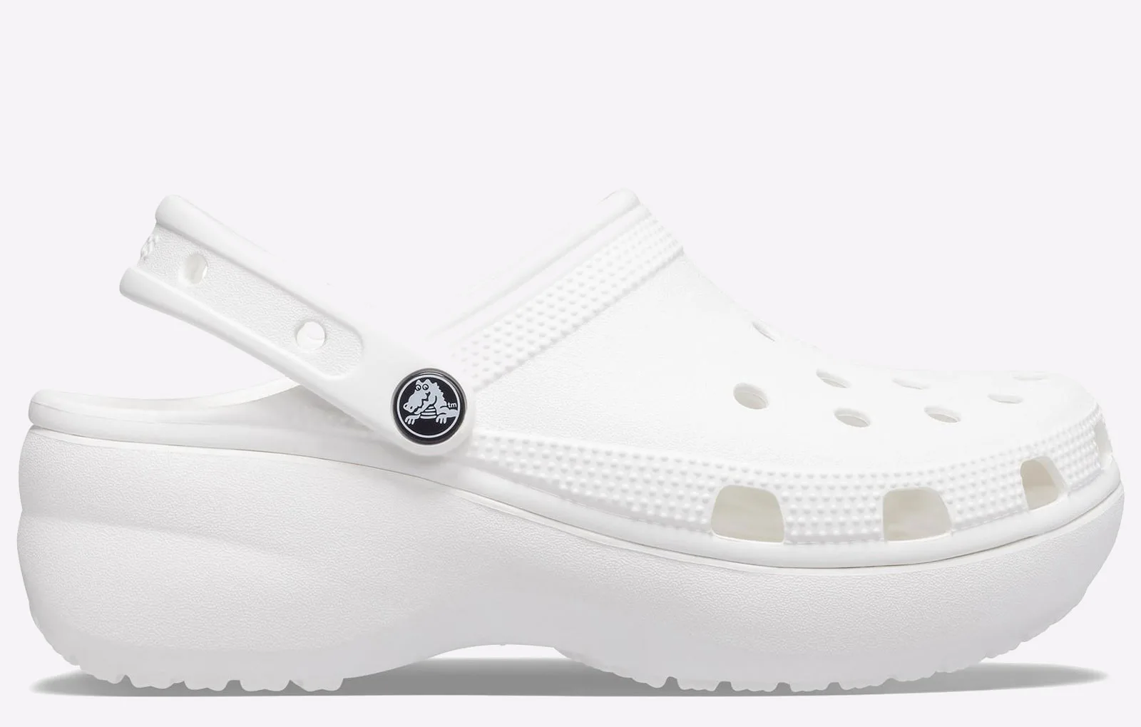Womens Classic Platform Unisex - White - Size Uk 7 - Crocs - FashionsVida