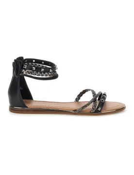 Sandali neri con cinturino alto e borchie Cafè cost RH15 37 - CAFE' COST - FashionsVida