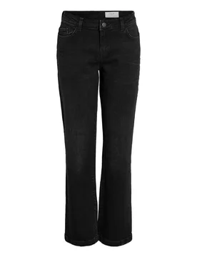 Jeans - NMNILA LW WIDE JEANS AZ423BL NOOS - W25L32 bis W29L32 - für Damen - Größe W25L32 - schwarz - Frauen - female - Noisy may - FashionsVida