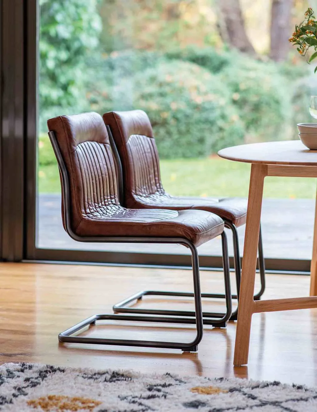 Capri Leather Chair Dark Brown - Gallery Direct - FashionsVida