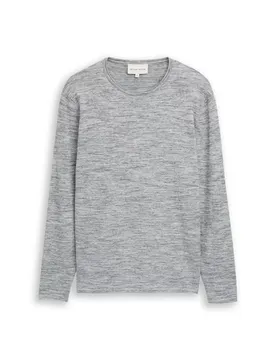 XL space dye knit pullover male