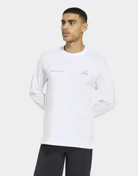 Womens Maglia A Maniche Lunghe Adi365 Running Community Culture - Bianco, bianco bianco Donna taglia S