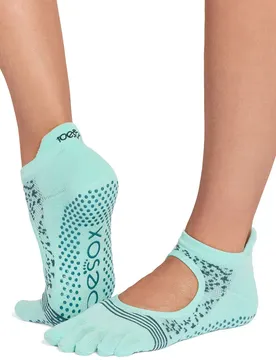 Chaussettes Full Toe Bellarina Tec Pilates Grip Aquamarine EU 36-38 1/2