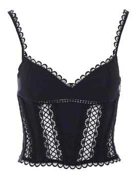 Charo Ruiz Top Ibiza Nero Papavero