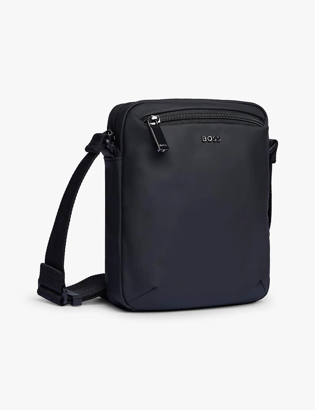 Adjustable Messenger Bag Black male - BOSS - FashionsVida
