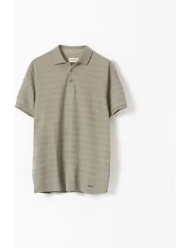 Polo dobby algodón de hombre slim fit - PuroEgo - FashionsVida