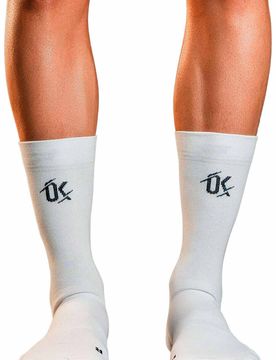 Running alto calcetines running Blanco (39-41)