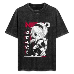 B nier mask T-Shirt Plus Size Basic Short Sleeve Top
