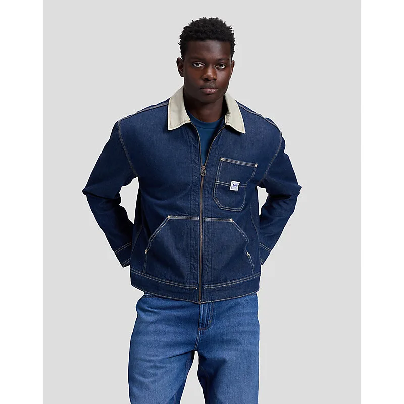 Workwear 91W Regular Lined Jacket Rinse Größe M male - Lee - FashionsVida