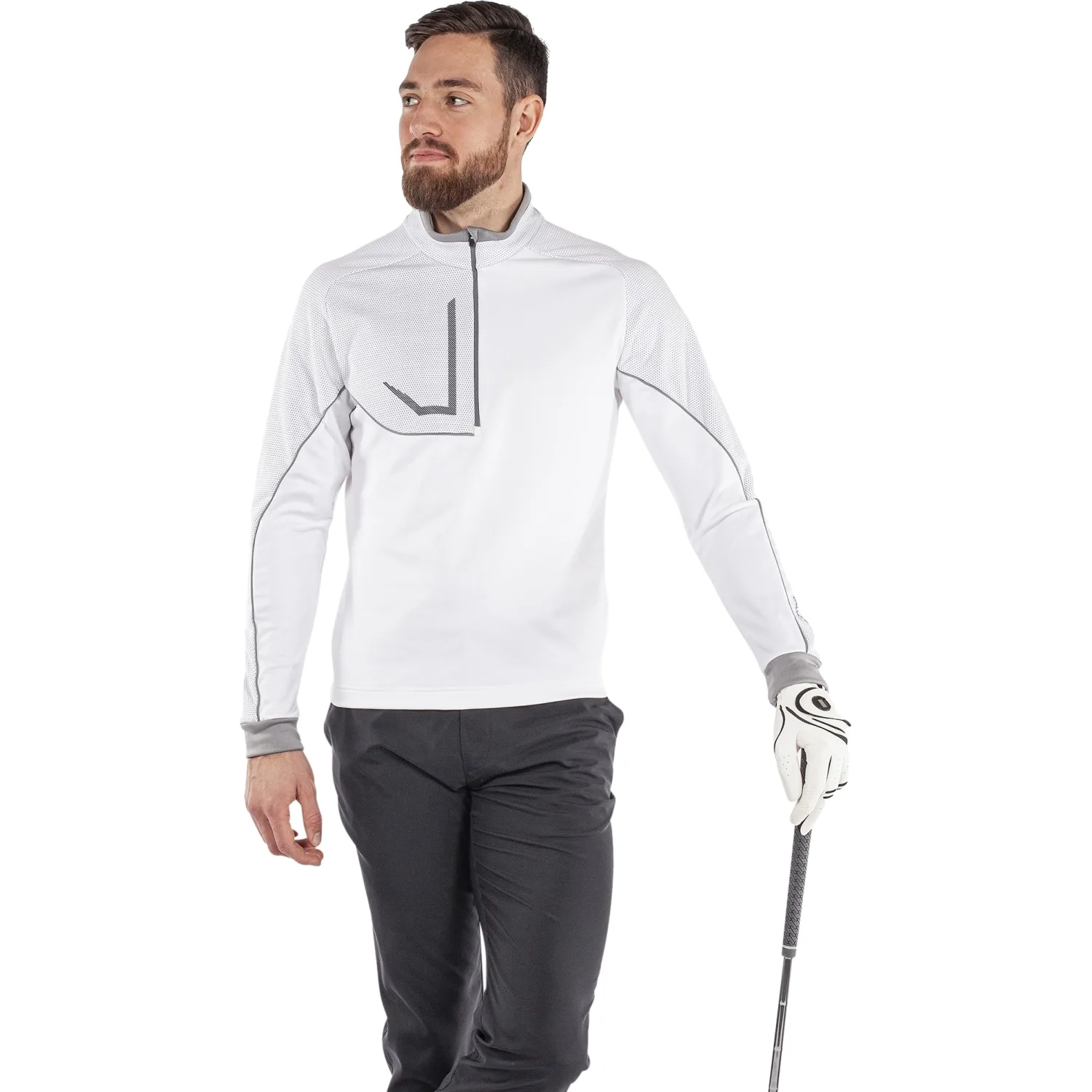 Midlayer Daxton, weiss/grau xxl - Galvin Green - FashionsVida