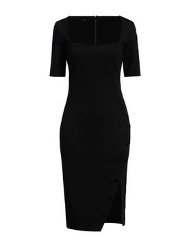 Vestido midi Mujer Negro 34 Mujer
