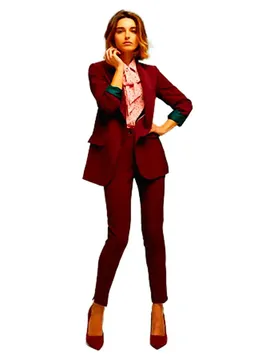 Pantalons De Costume Nancy Garnet 38