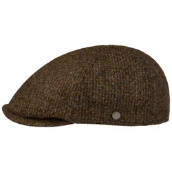 Brookings Wool Driver Flat Cap by - brown-mottled - Size: XL (60-61 cm)