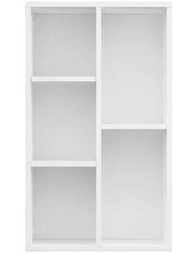 Wandregale Bibliothèque Bois D’ingénierie Blanc 50x25x80 Cm Einheitsgrösse