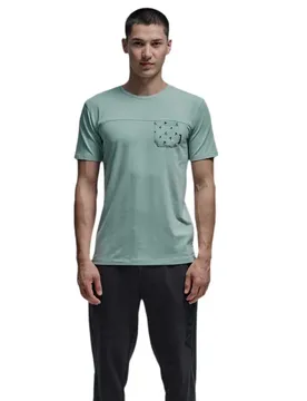 T-shirt à Manches Courtes Pocket Granite Green 2XL ,Femme