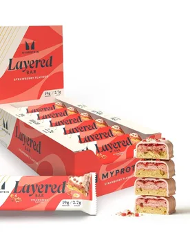 Barrita proteica Layered - 12 x 60g - MyProtein - FashionsVida