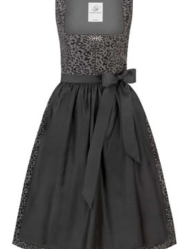 Dirndl Ravinna (anthrazit, Gr. 36) von Heimatgwand für Damen, 50% Baumwolle, 50% Polyester