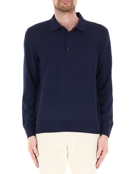 Polo in lana BOSS BLU NAVY M