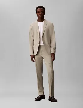 Pantalón Hombre satinado elástico ajustado - Calvin Klein - FashionsVida