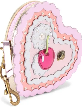 Llavero en forma de corazón con cereza - Kurt Geiger - FashionsVida