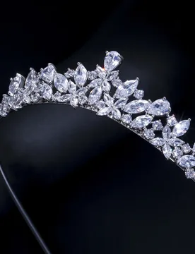 ThreeGraces Elegant Shiny Cubic Zirconia Bridal Wedding Banquet Tiara Crown Hair Accessories Jewelry for Women Bridesmaid HA035 - Aliexpress - FashionsVida
