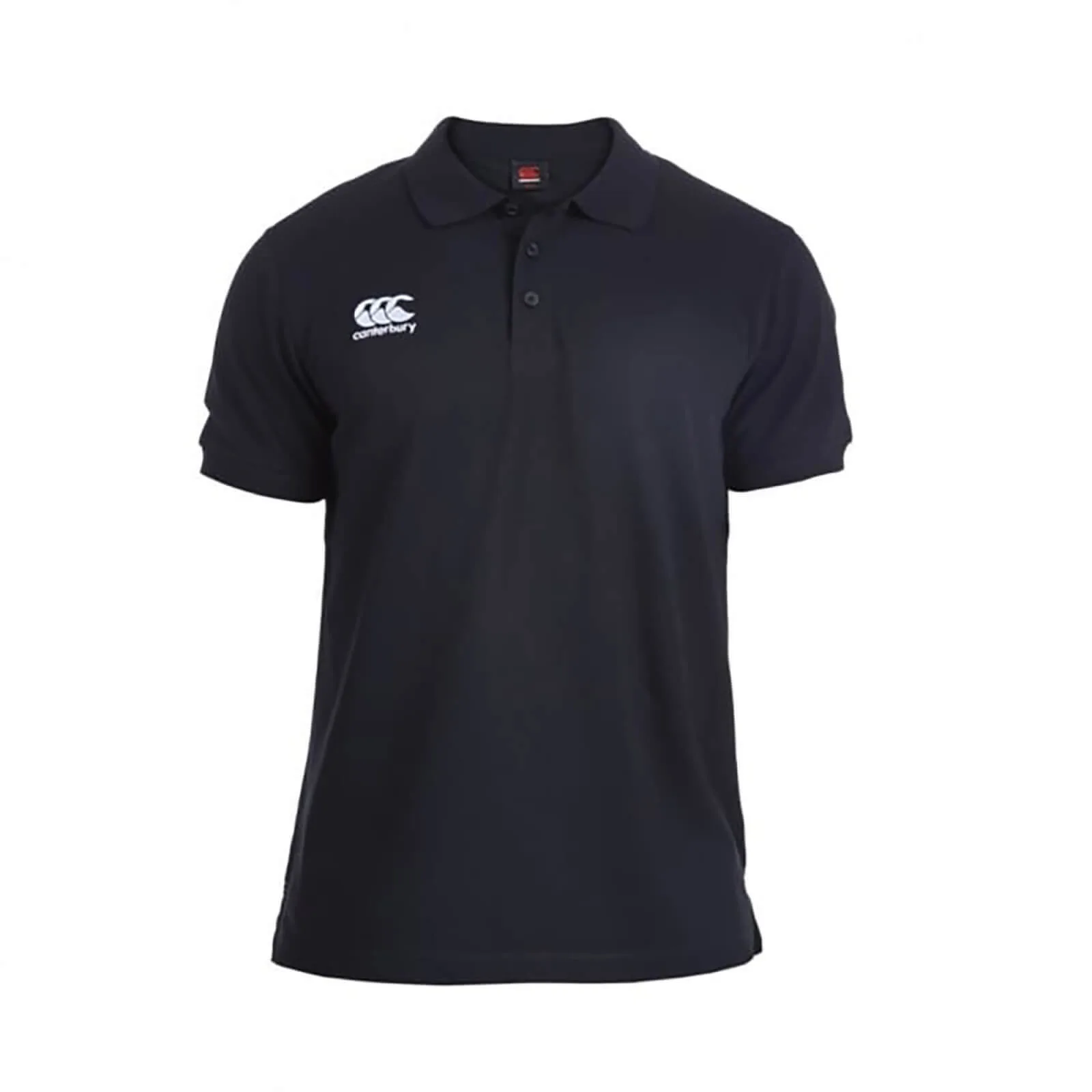 Mens Waimak Polo Shirt (Black) - Size Large - Canterbury - FashionsVida