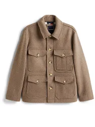 Chaqueta de lana beige XL