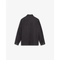 Sobrecamisa de hombre de lino con bolsillos parche