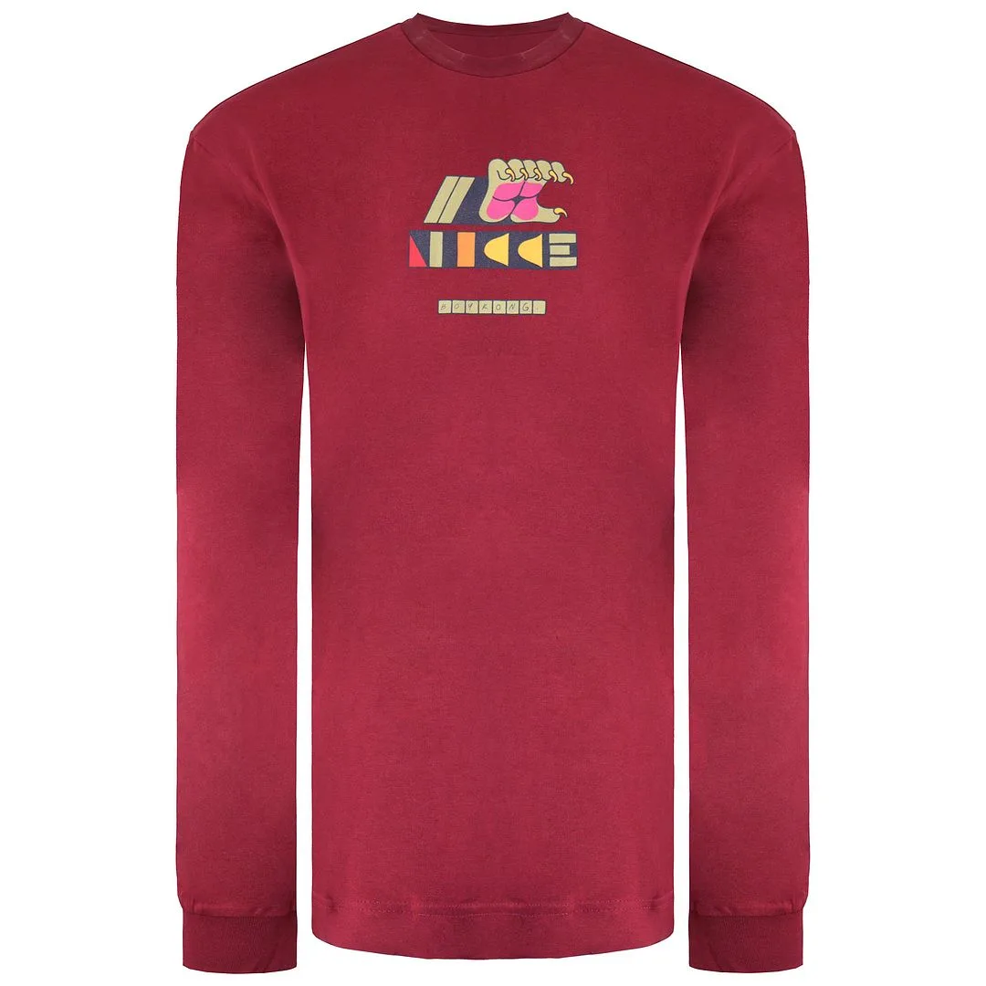 Grizzly Mens Red Top Cotton - Size X-Large - Nicce - FashionsVida