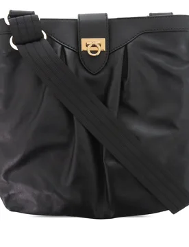 Leather Gancini Crossbody - Ferragamo - FashionsVida