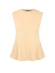 Top en cachemire crème 38