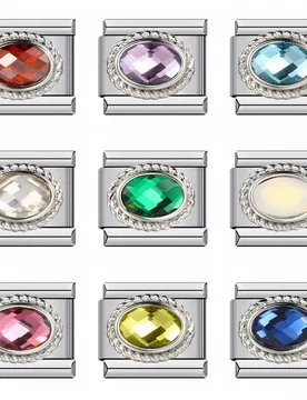 WG Fashionable 12 Birthstone Italian Modular Bracelet Stainless Steel Welded Colored Zircon DIY Stretch Bracelet Jewelry - Aliexpress - FashionsVida