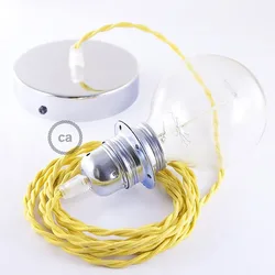 Cables Lampe Suspendue Pendel Pour Abat-jour Tm10 1 M Yellow / Chrome Plated One Size