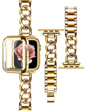 Compatible con correa de y funda protectora anti-colisión anti-rayones de TPU suave con cobertura completa de la pantalla del reloj, funda protectora - Shein - FashionsVida