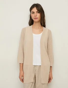 Cárdigan de mujer con manga francesa punto fino - Yerse - FashionsVida