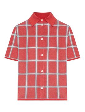 Polo In Misto Lino E Seta Con Fantasia Check