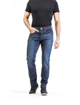 Jean Denim Moto WAYNE Washed Blu taglia 4XL - Ixon - FashionsVida