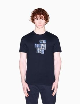 Para hombre. XM002780AF10358UB101 Camiseta Clásica (L), Casual, Algodón, Manga corta