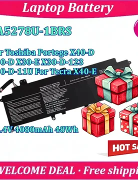 New PA5278U-1BRS Laptop Battery For Toshiba Portege X40-D X30-D X30-E X30-D-123 X30-D-11U For Tecra X40-E 11.4V 4080mAh 48Wh - Aliexpress - FashionsVida
