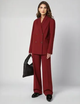 Women Suits Double Breasted Jacket with Wide Leg Pants luxury Lady Wear Pantsuits Business Blazer Sets Customized - Aliexpress - FashionsVida