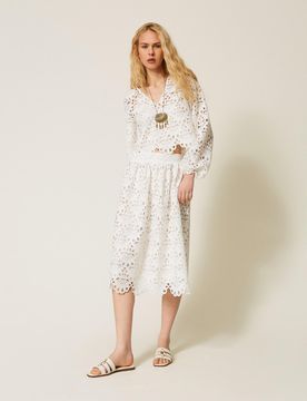 Twinset Jupe mi-longue en macramé