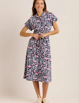 Pietra Womens Jersey Midi Dress - - Size: 20 - Brakeburn - FashionsVida