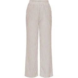 Pantalón largo ancho de mujer con cintura elástica