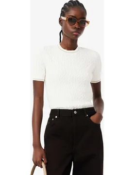 De manga corta de punto con ochos en - Lacoste - FashionsVida