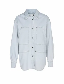 Jeansbluse OKELY hellblau 40 damen - MARANT ETOILE - FashionsVida